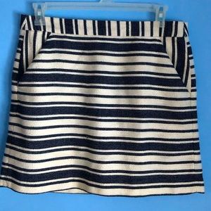 Blue & cream color skirt